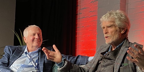 Mark Challinor and Sir John Hegarty in conversation at The Drum Labs