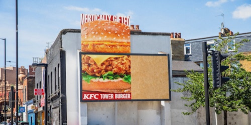 KFC vertical billboard