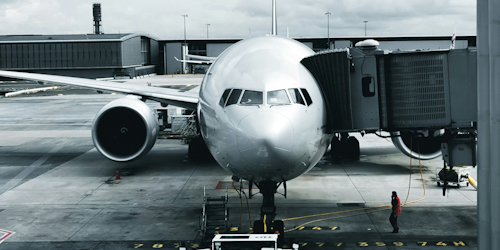 Boeing plane boarding