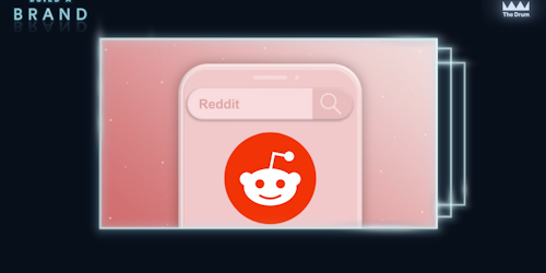 Reddit logo on pink backdrop 