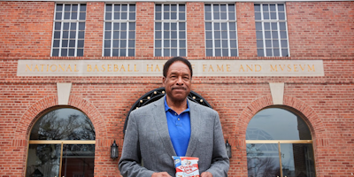 cracker jacks outside of the baseball hall of fame