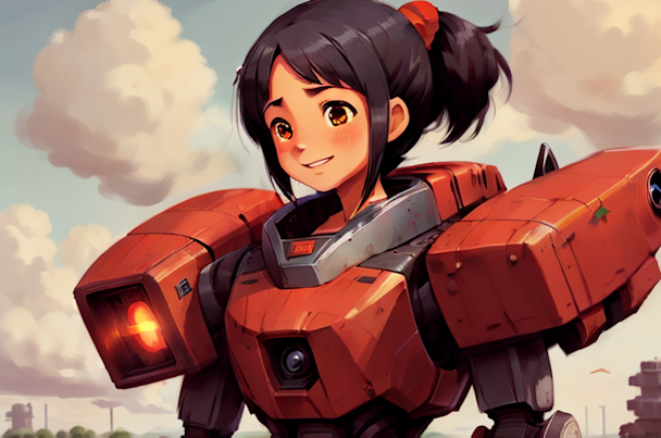 faith girl mecha suit