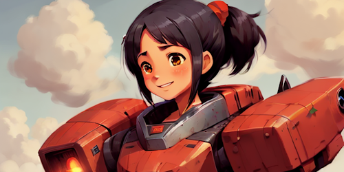 faith girl mecha suit