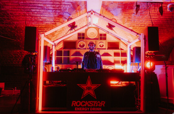 DJ at a Rockstar Energy Drink event